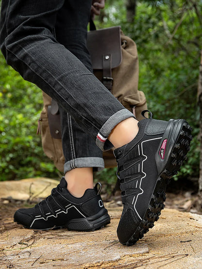 Men's Hiking Shoes Waterproof All-Terrain Outdoor Sneakers Non-Slip for Trekking Camping Tactical Training Outdoor Cycling