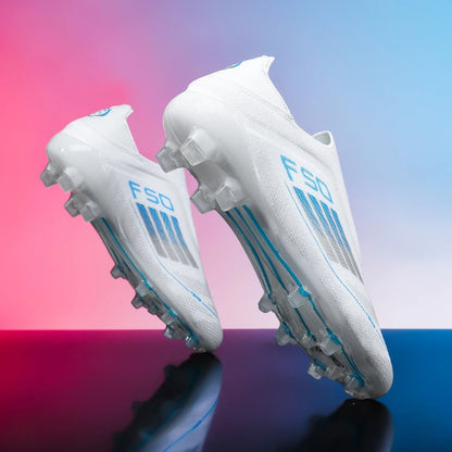 Chaussures de football pour hommes, crampons d'entraînement, chaussures de soccer FG ultralégères et respirantes, livraison directe, crampons longs pour matchs sportifs, baskets d'intérieur