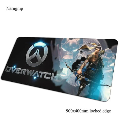 Tappetino mouse Overwatch regalo di compleanno, tappetino per computer 900x400x3mm, mousepad gaming grande, tappetino per mouse e tastiera per giochi PC gamer da scrivania