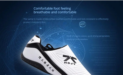 Firmway Professional Taekwondo čevlji za unisex z mehko podplatjo za otroke, kung fu, udobni čevlji za moške in ženske, tai chi in karate, beli športni čevlji
