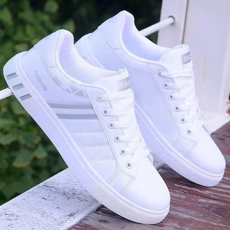 Pánské nízké skateboardové tenisky — prodyšné, šněrovací, s PVC podrážkou
