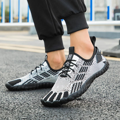 Water Shoes for Men Barefoot Beach Shoes Breathable Sport Shoes Quick Dry River White Sea Aqua Sneakers Soft Beach Sneakers