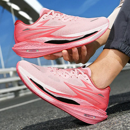 Men's Sports Running Shoes, Casual Marathon, Lightweight, Comfortable Women's Athletic Non-Slip Walking Sneakers, Outdoor Couple Shoes