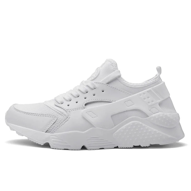 Zapatillas deportivas de moda para hombre, ligeras, cómodas y transpirables. Zapatillas deportivas para hombre, zapatillas para caminar, de malla, planas, rojas, de verano.
