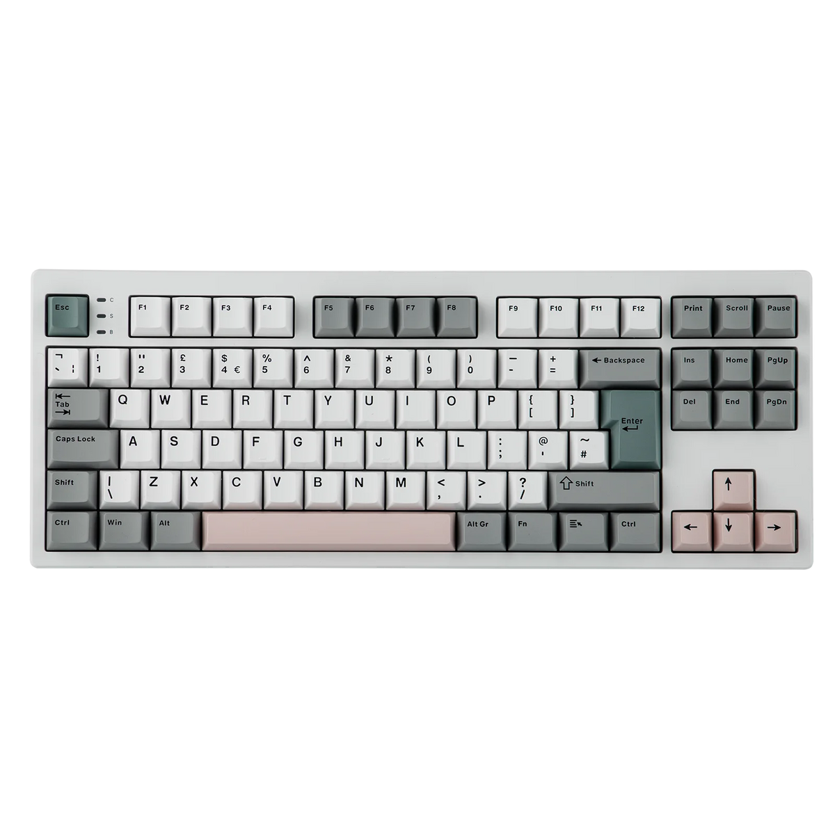 ISO-UK Layout EPOMAKER TH87 TKL Layout Wired/BT/2.4Ghz Wireless NKRO Mechanical Keyboard with 10000mAh Battery & RGB Light