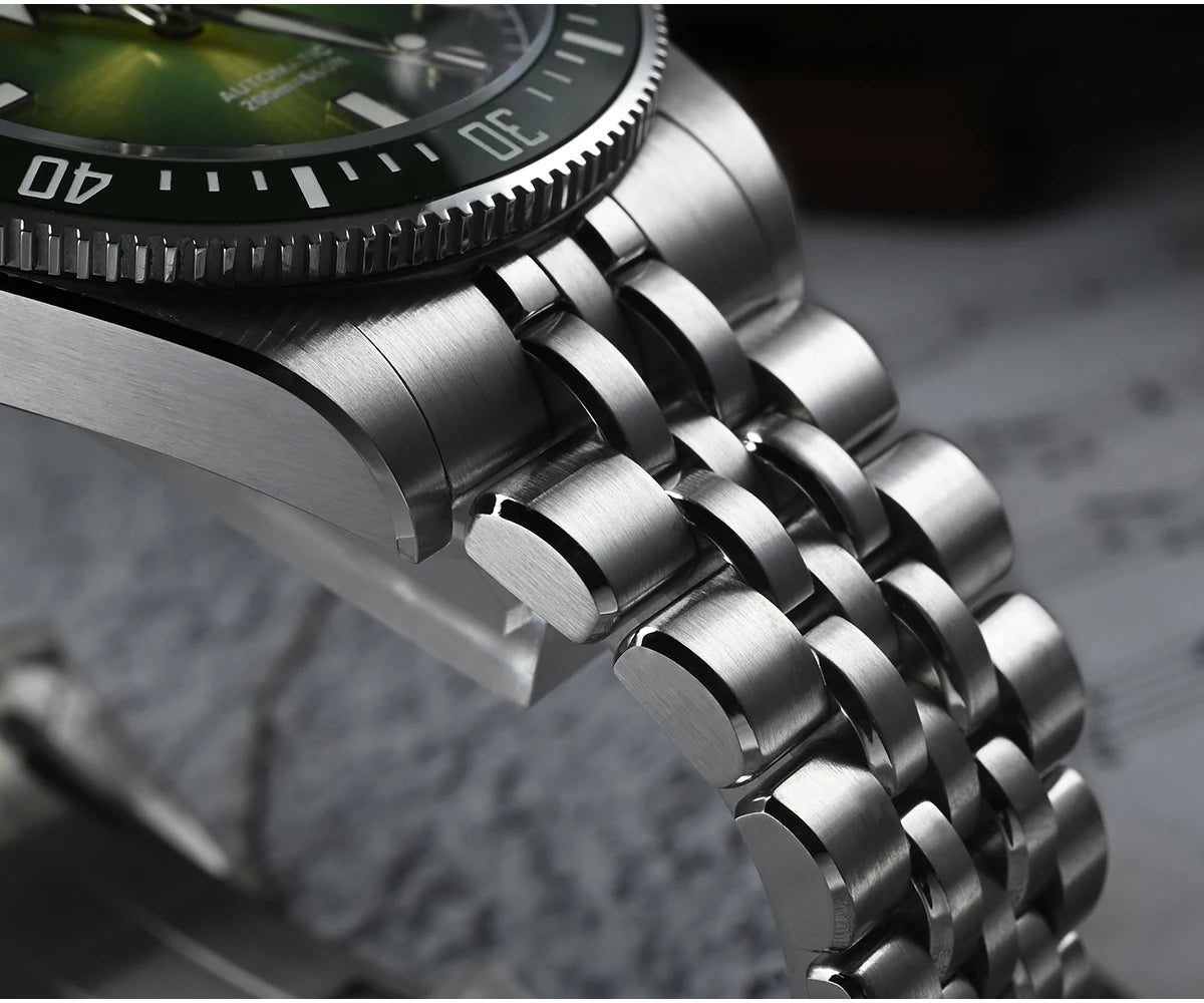 San Martin 37.5mm 40mm Men Diver Watch Miyota 9015 Enamel Dial Luxury Automatic Mechanical Wristwatch Waterproof 200m SN0148