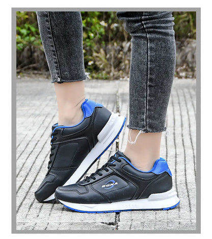 BONA 2023 New Designers Brand Classics  Light Sneakers Women Fashion Running Shoes Casual Walking Footwear Ladies Comfort