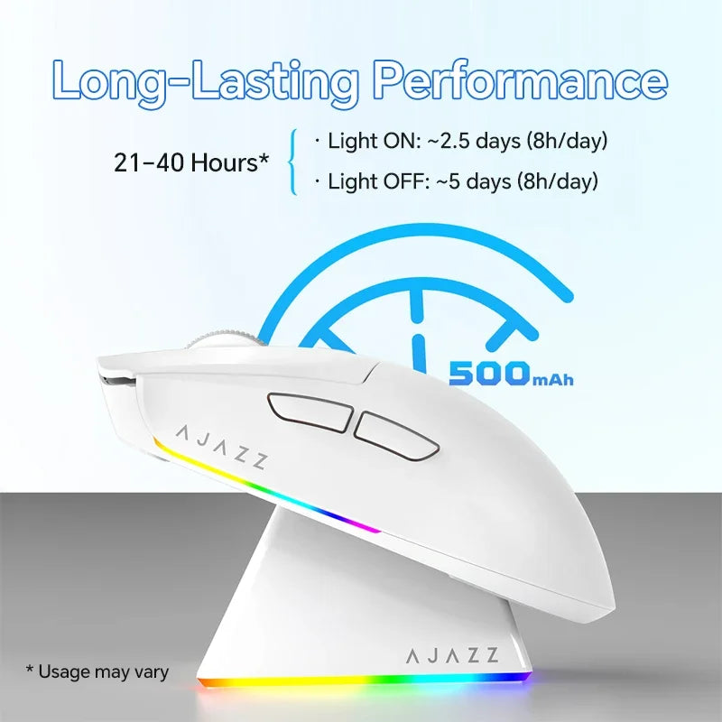 AJAZZ AJ139 V2 PRO Wireless Gaming Mouse, PAW3395/PAW3311 Sensor, 26000 DPI Bluetooth & 2.4GHz Wireless Gaming Mouse for PC, Laptop & Esports