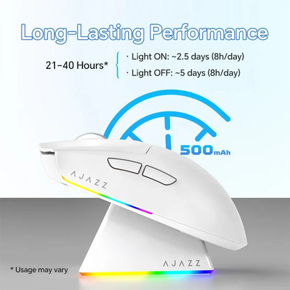 AJAZZ AJ139 V2 PRO Wireless Gaming Mouse, PAW3395/PAW3311 Sensor, 26000 DPI Bluetooth & 2.4GHz Wireless Gaming Mouse for PC, Laptop & Esports