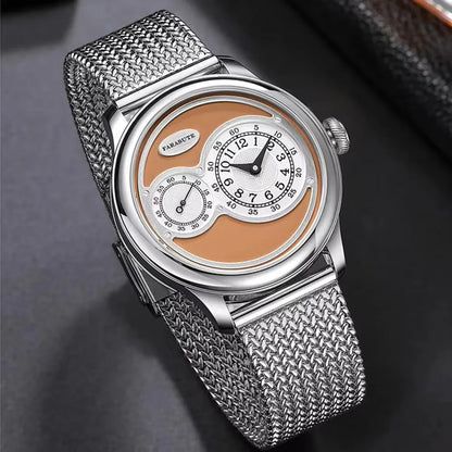 FARASUTE New Casual Fully Automatic Mechanical Men Watch Luxury Sapphire Stainless Steel Wristwatch 5Bar Waterproof Reloj Hombre
