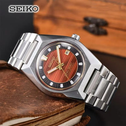 Novo relógio mecânico automático Seiko 2026 para homem e mulher, estilo business e lazer, com calendário, iluminação noturna, impermeável, para casal