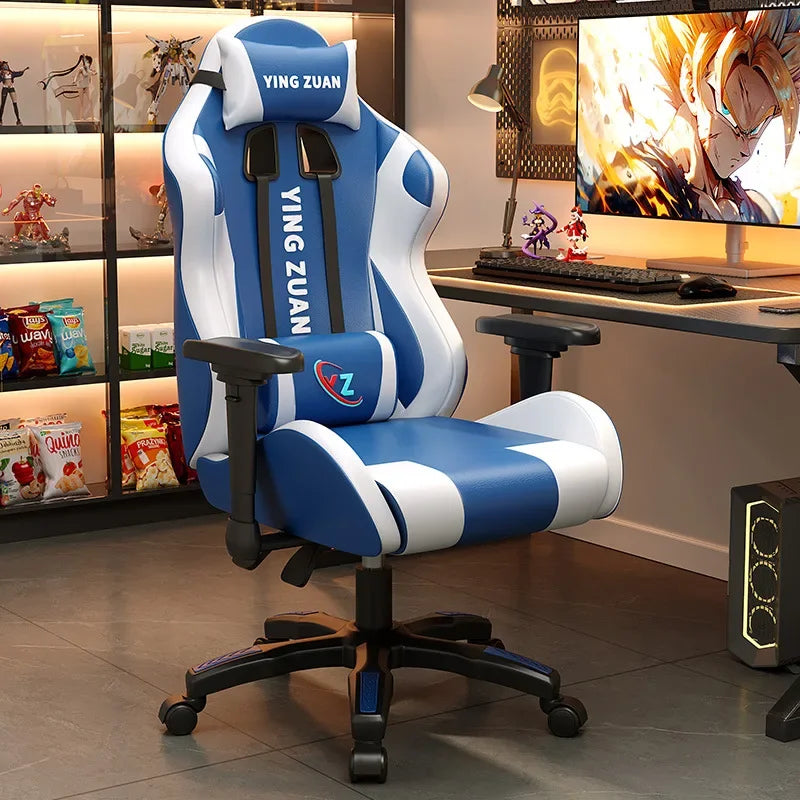 AOLIVIYA Modern Light Ergonomic Gaming Computer Chair Reclining For College Students Men Dormitory Home Office Study Room Seat