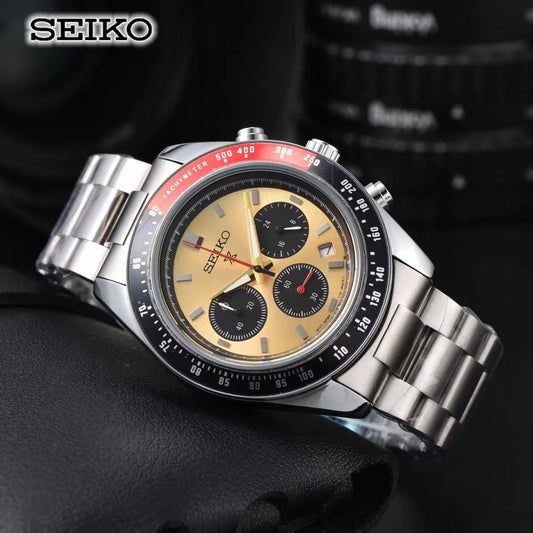 Seiko Fashion Multi functional Watch Business Leisure Sports Quartz Watch Calendar Waterproof Quartz Watch