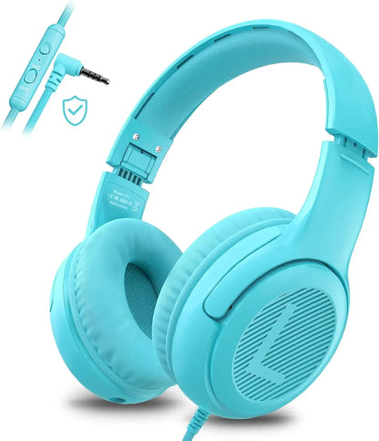 1/2/3 pièces AWATRUE AT2 Casque filaire pour enfants avec micro, casque supra-auriculaire pliable pour PC, ordinateur portable