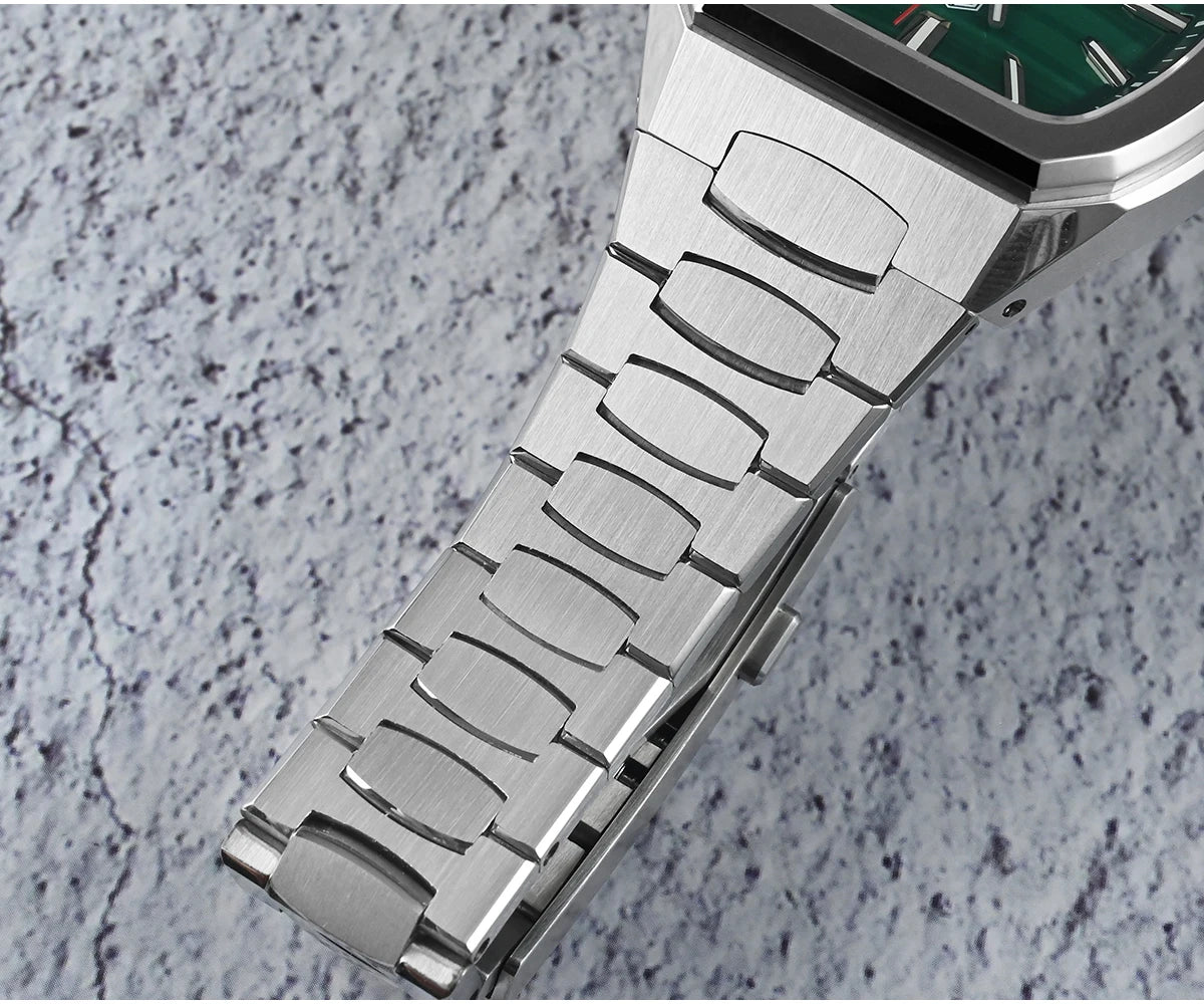 San Martin 39.5mm Tonneau Luxury Men Watch Mineral Dial Casual Sports PT5000 SW200 Automatic Mechanical Sapphire Luminous SN0145