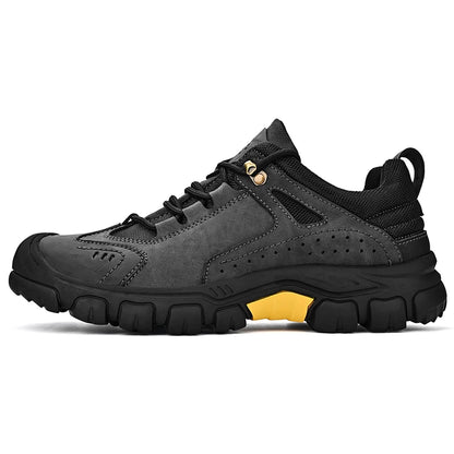 HIKEUP Comode scarpe da trekking da uomo, scarpe da uomo impermeabili con suola in gomma, scarpe da escursionismo resistenti all’usura e antiscivolo