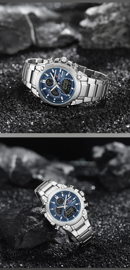 NAVIFORCE New 2026 Wristwatch For Men Bussiness Original Design Waterproof Digital Fashion Normal Watches Male Relogio Masculin