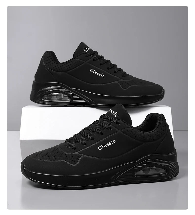Men's Breathable Shock-Absorbing Running Shoes with Air Cushion Lightweight Low-Top Sneakers for Gym Training Casual Wear