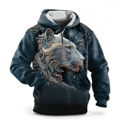 Animal Wolf 3D Print Hoodies Men Women Autumn Fashion Streetwear Oversized Hooded Sweatshirts Pullovers Y2k Tops Unisex Clothing