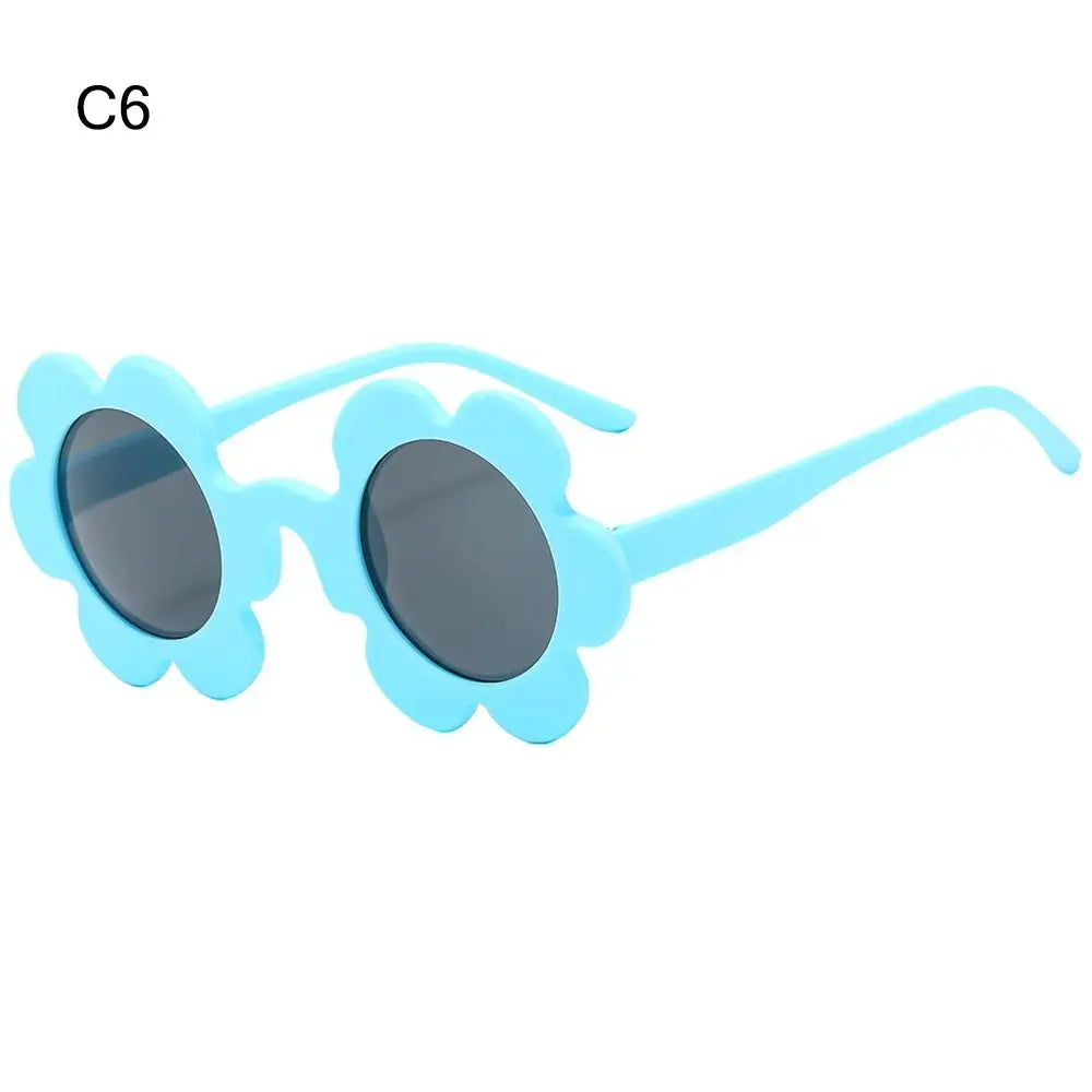 New Trendy Sunflower Sunglasses for Women Retro Round Flower Sun Glasses Fun Novel Disco/Festival/Party Shades for Adults