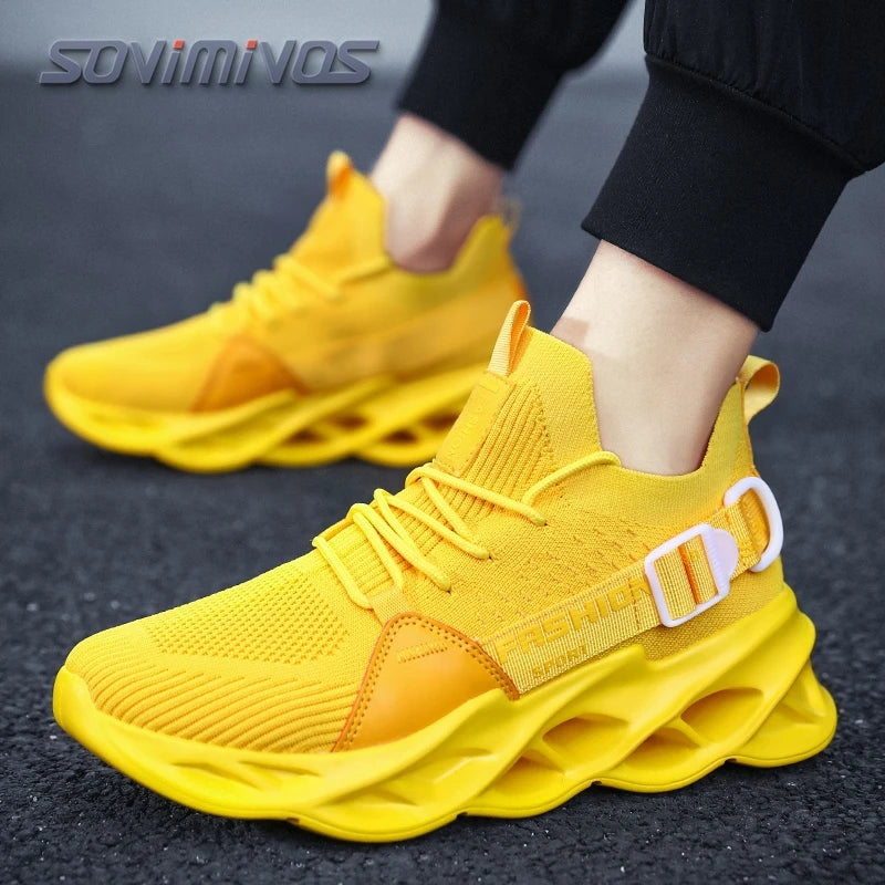 Men's Walking Shoes - Slip-On Tennis Running Shoes Memory Foam Lightweight Work Sneakers for Indoor Outdoor Gym