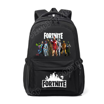 Fortnites Kids Backpack Portable Large Capacity Student Schoolbag Cartoon Printed Shoulder Bag School Supplies for Boys Gift