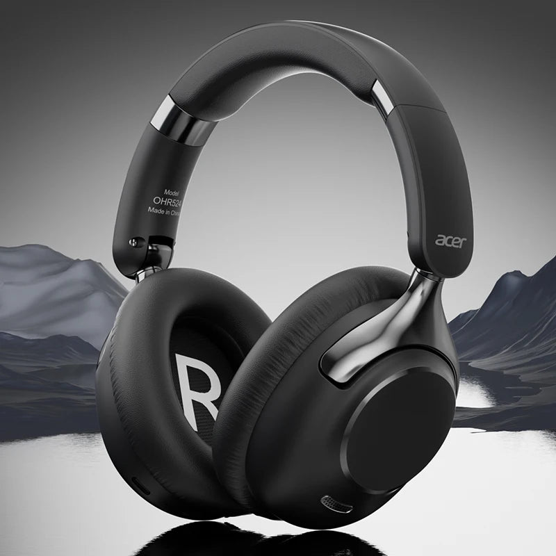 Acer OHR524 ANC Wireless Bluetooth Headphones 360° Surround Sound Headsets Gamer Sports Earphones Noise Reduction with HD Mic