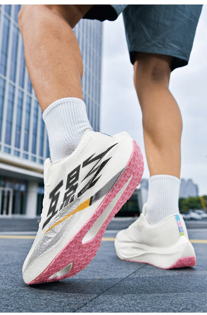 Pánské sportovní tenisky z uhlíkových vláken, speciální, prodyšné, lehké, dámské, pohodlné, sportovní, protiskluzové, maratonské běžecké boty
