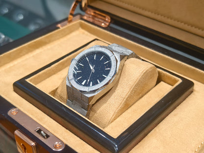 Men's wristwatch Starry Frosted Men Quartz Watch Fashion And Luxury Gentleman Watches Golden Watch Waterproof Silver Accessories