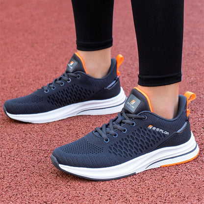 Baasploa Lightweight Running Shoes for Men, Comfortable Men’s Designer Mesh Casual Sneakers, Lace-Up Male Outdoor Sports Tennis Shoes