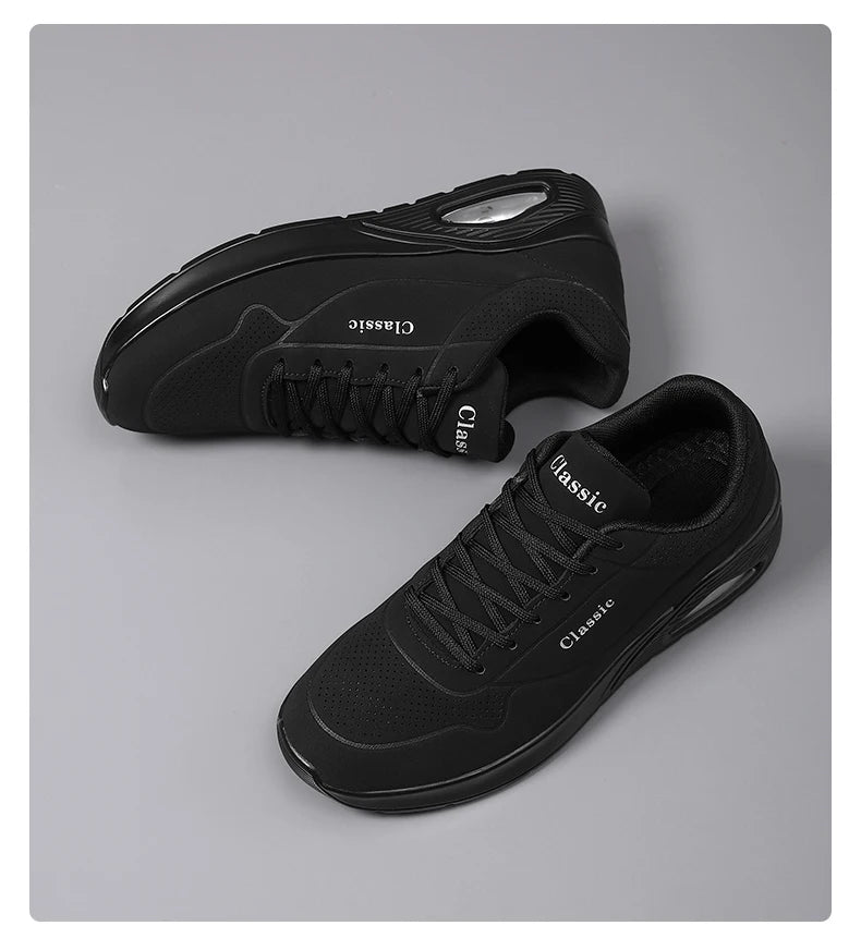Men's Breathable Shock-Absorbing Running Shoes with Air Cushion Lightweight Low-Top Sneakers for Gym Training Casual Wear