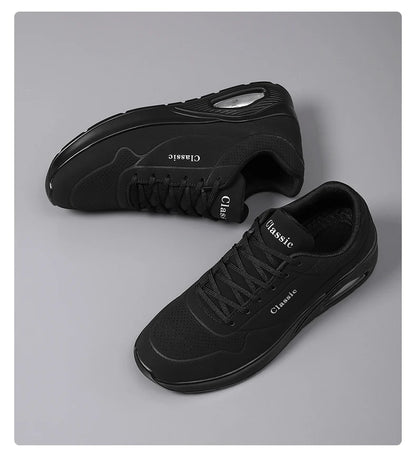Men's Breathable Shock-Absorbing Running Shoes with Air Cushion Lightweight Low-Top Sneakers for Gym Training Casual Wear