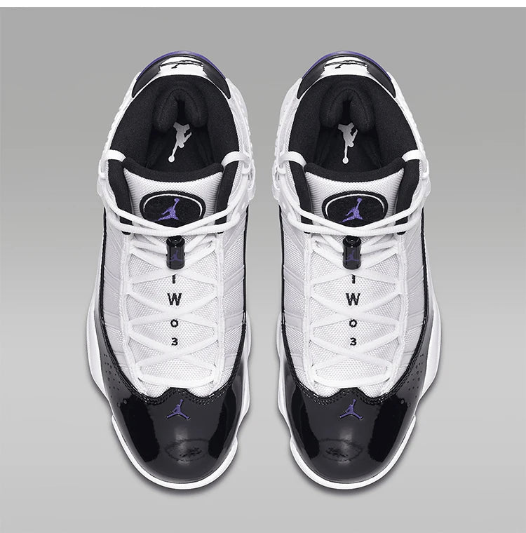 Nike Official Genuine JORDAN 6 RINGS Men's Sports Shock Absorption Basketball Shoes 322992-104