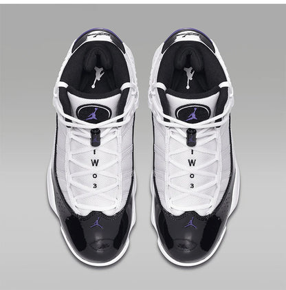 Nike Official Genuine JORDAN 6 RINGS Men's Sports Shock Absorption Basketball Shoes 322992-104