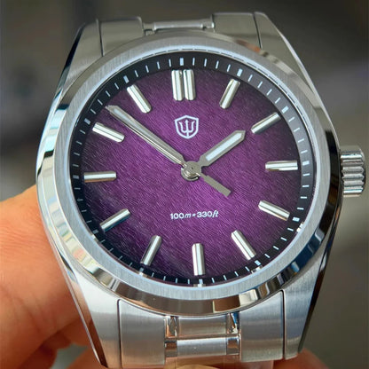 Watchdives New WD0003B ‌Aventurine Dial Watch VH31 Quartz Movement Sapphire Crystal Luminous 100m Waterproof 36mm Vintage Watch