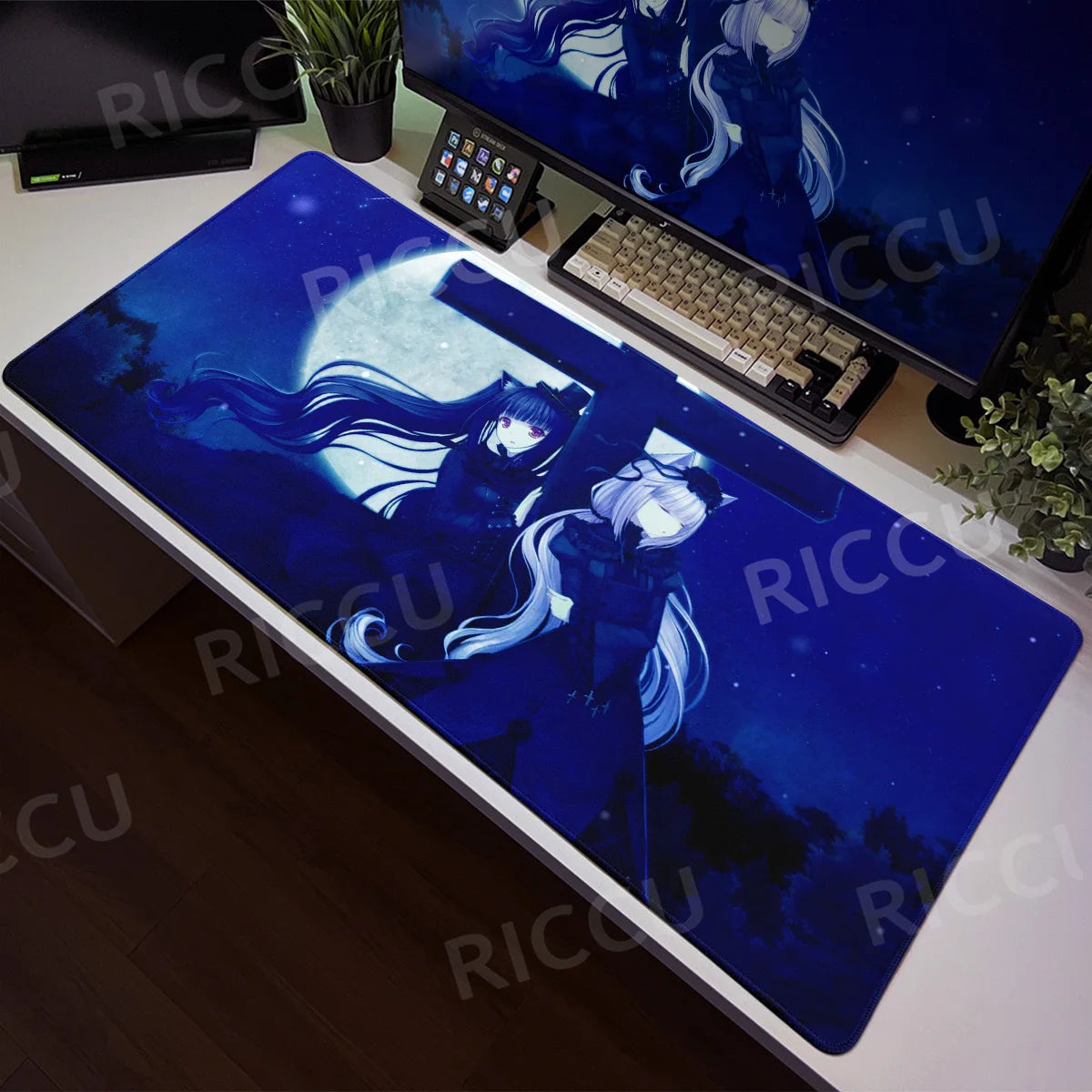 Nekopara XXL Home HD Computer Desk Mouse Anime Large Mouse Pad Office Laptop Computer Desktop Mat Game Accessories Tech