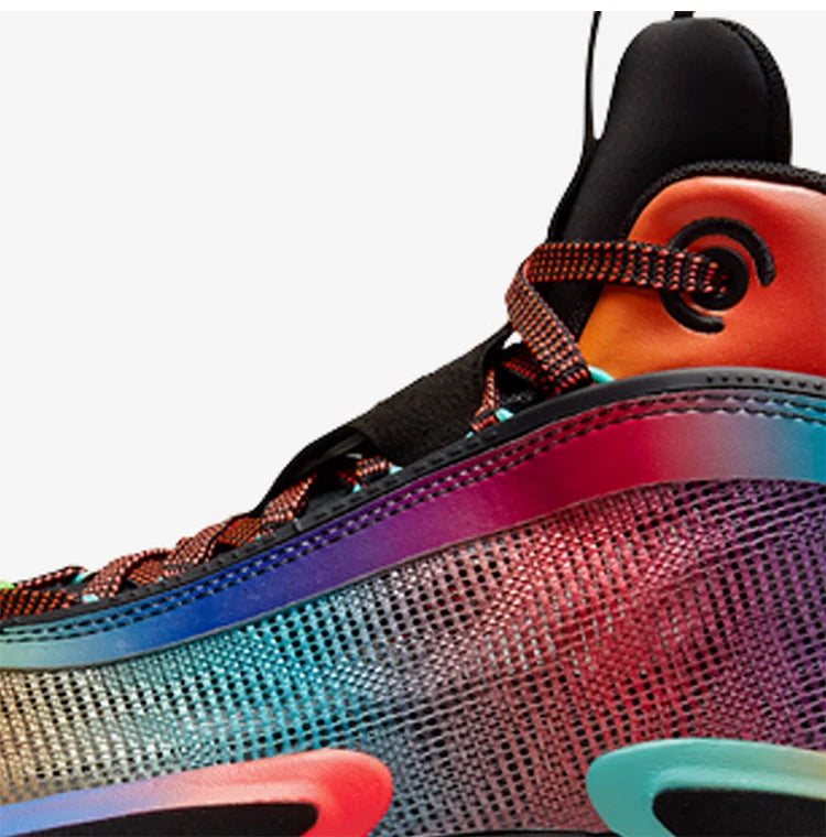 Nike Authentic Jordan Unisex Rainbow Mid-Top strapazierfähige Basketballschuhe DN4200-064