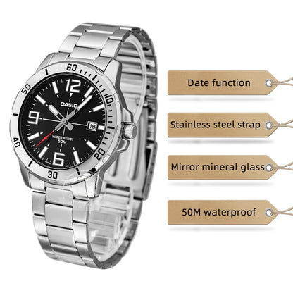Casio Watch For Men Stainless Steel Bracelet Business styles  relogio masculino MTP-VD01D