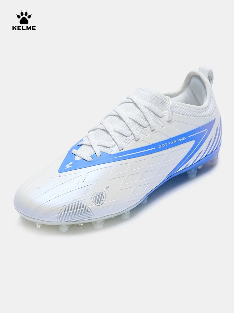Kelme Soccer Shoes Men's Marauding Mid-Range MG Adult Game Short Spikes Professional Training Human Grass Football Shoes