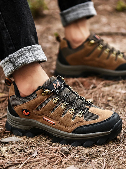 Winter Casual Shoes Men Leather Comfortable Walkng Shoes Autumn Classic Outdoor Sneakers Women High Top Hiking Sneakers Lace Up