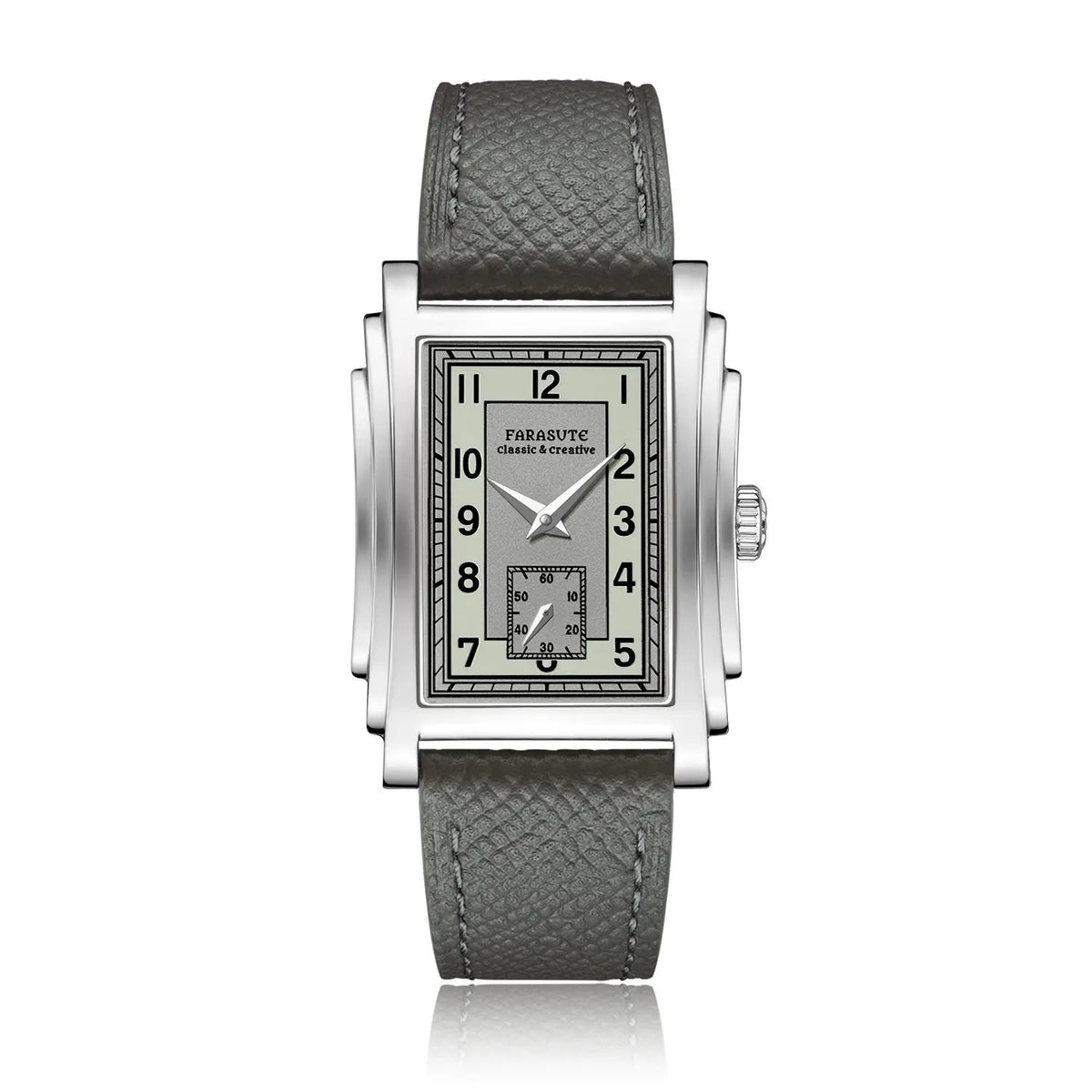 FARASUTE Original Design Square Manual Mechanical Men's Watch Seagull Movement Luxury Retro Sapphire Mirror Waterproof Men Watch