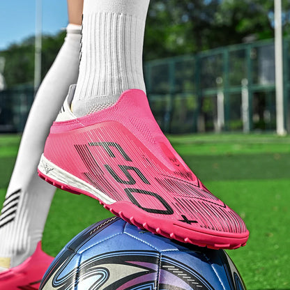 Chaussures de football pour hommes, crampons de football pour terrain en gazon, chaussures de sport pour entraînement, crampons de football antidérapants, crampons de football.