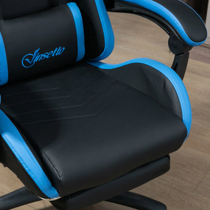 Gaming Chair with footrest, Ergonomic Gaming Chair with Lumbar Cushion, head, Gaming Chair, Adjustable heights computer Chair