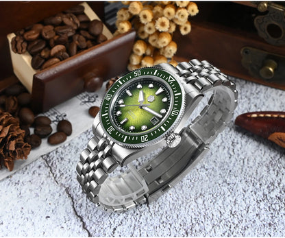 San Martin 37.5mm 40mm Men Diver Watch Miyota 9015 Enamel Dial Luxury Automatic Mechanical Wristwatch Waterproof 200m SN0148
