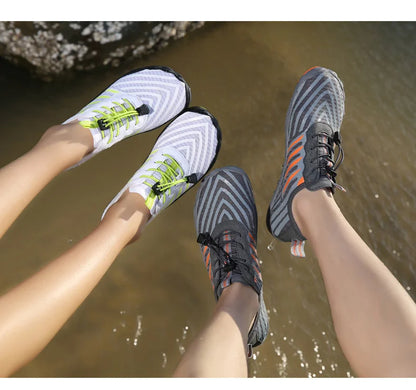 Uomo Donna Scarpe da acqua Scarpe acquatiche Scarpe drenanti Sport da spiaggia Sandali da nuoto Asciugatura rapida Canottaggio A piedi nudi Immersioni Pesca Surf Sneakers