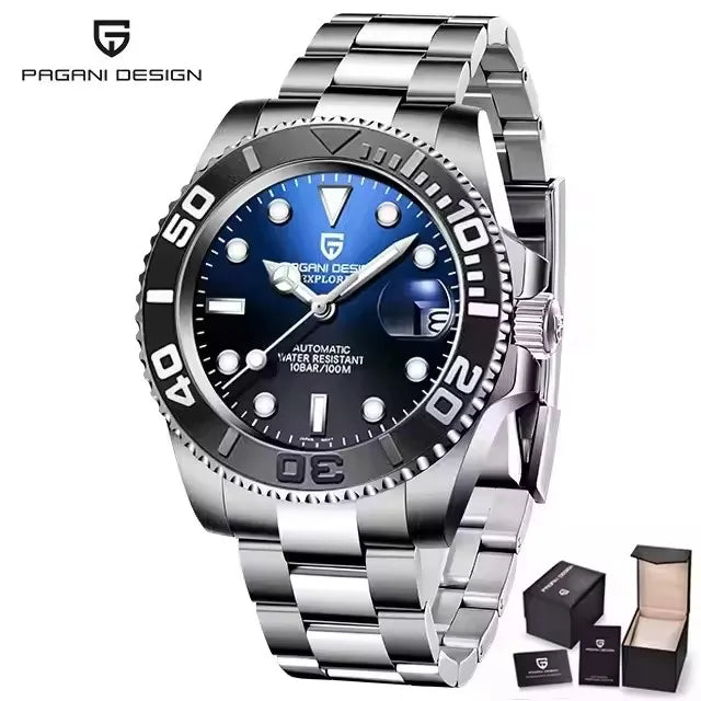 PAGANI DESIGN V2 Japan movement Luxury Men Mechanical Watch 40MM Ceramic bezel AR Coated Sapphire Glass Automatic Watch For Men