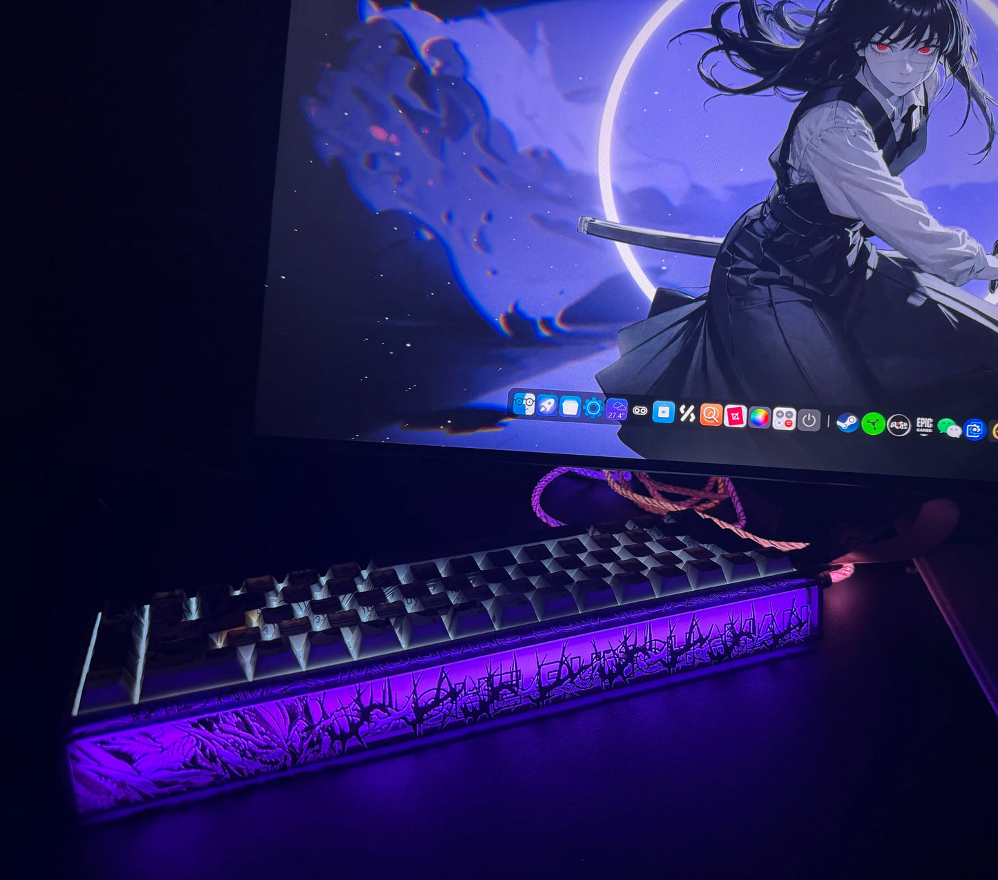 Novo AULA HERO 68HE/ULTRA — Kits de autocolantes, teclado gaming com interruptores magnéticos e acessórios para teclado mecânico com fios personalizado para e-sports