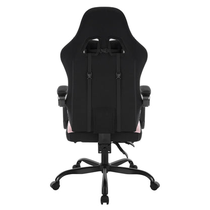 WOLTU Swivel Computer Chair with Massage Function Ergonomic Office Chair with Pillow & Footrest Height Adjustable Gaming Chair