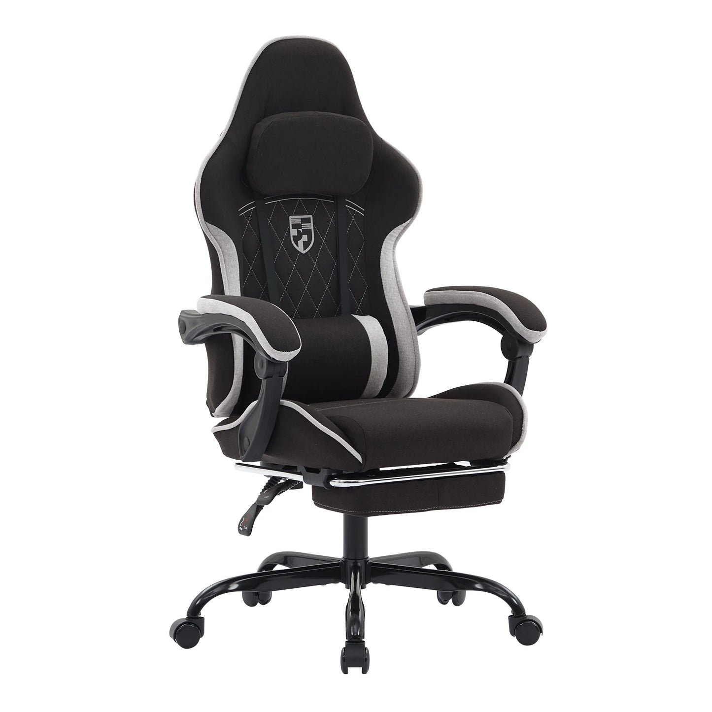 Ergonomic Gaming Chair with Footrest, Lumbar Cushion & Headrest, Adjustable Gamer Chair for Computer Desk, Office and Gaming Setup