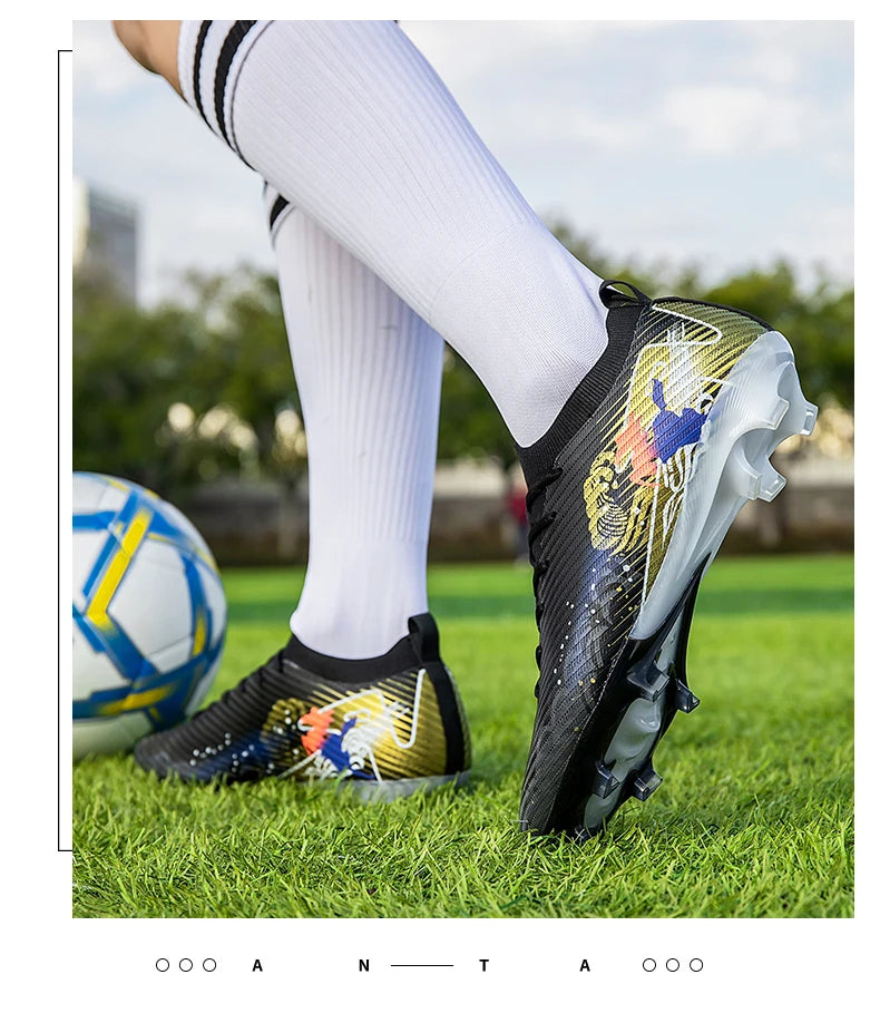 Moški nogometni čevlji za travo, ultralahki, športni, udobni, protizdrsni nogometni čevlji za odrasle, čevlji s špicami za zunanjo uporabo, športni, za futsal, trening in tekmo